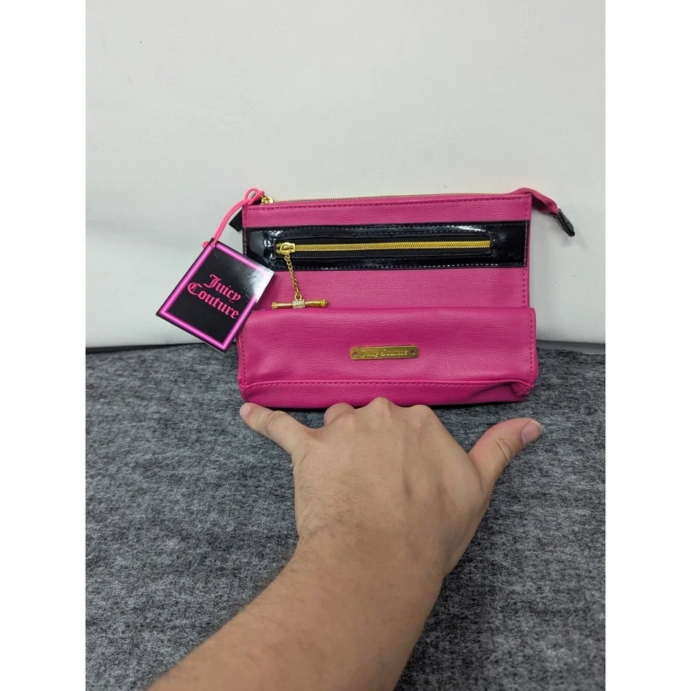 VTG Juicy Couture‎ Clutch Bag Pink with Perfume Sample New with Tags Deadstock